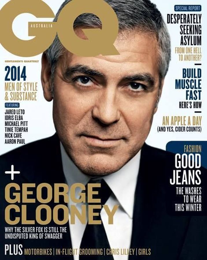 GENTLEMENS QUARTERLY AUSTRALIA magazine side cover  June 2014