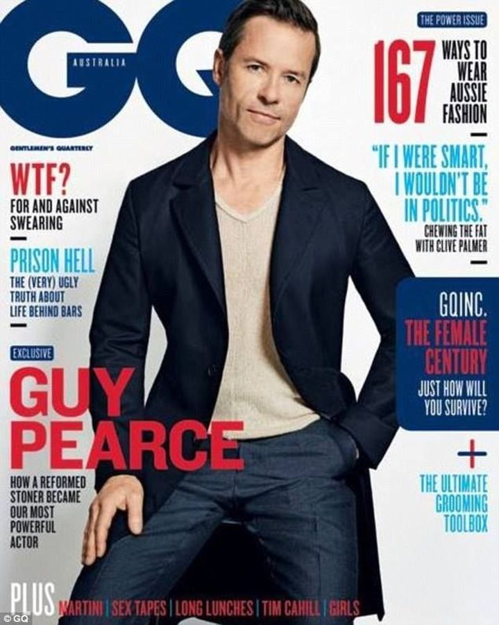 GENTLEMENS QUARTERLY AUSTRALIA magazine side cover  August 2014