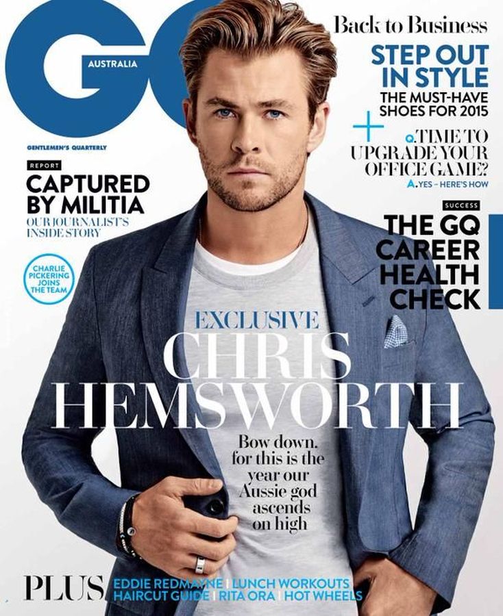 GENTLEMENS QUARTERLY AUSTRALIA magazine side cover  February 2015