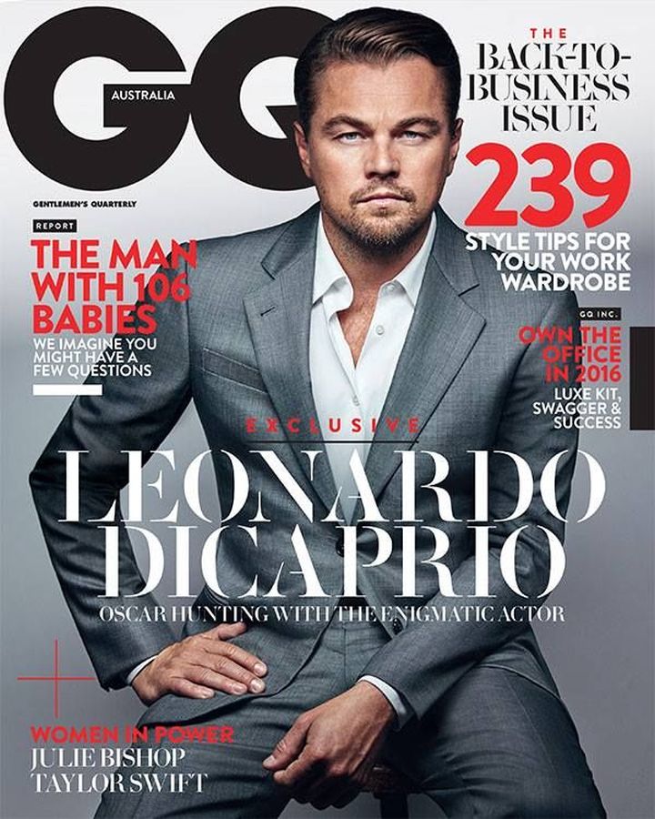 GENTLEMENS QUARTERLY AUSTRALIA magazine side cover  February 2016