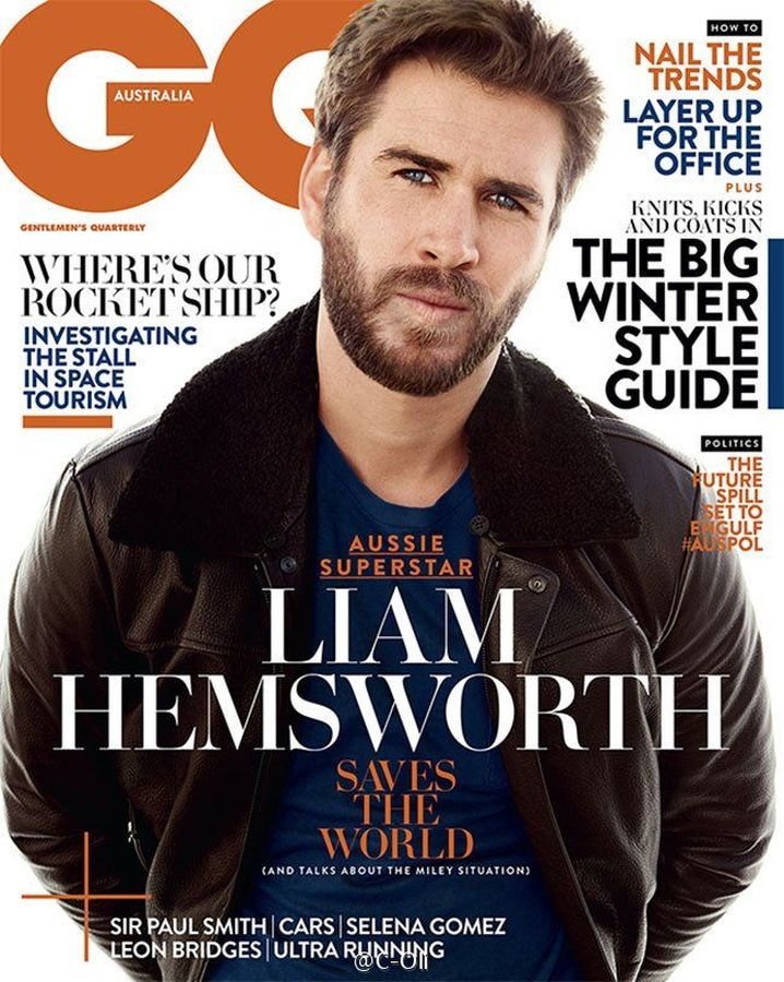 GENTLEMENS QUARTERLY AUSTRALIA magazine side cover  June/July 2016