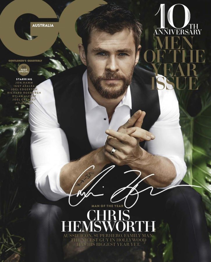 GENTLEMENS QUARTERLY AUSTRALIA magazine side cover  December 2016