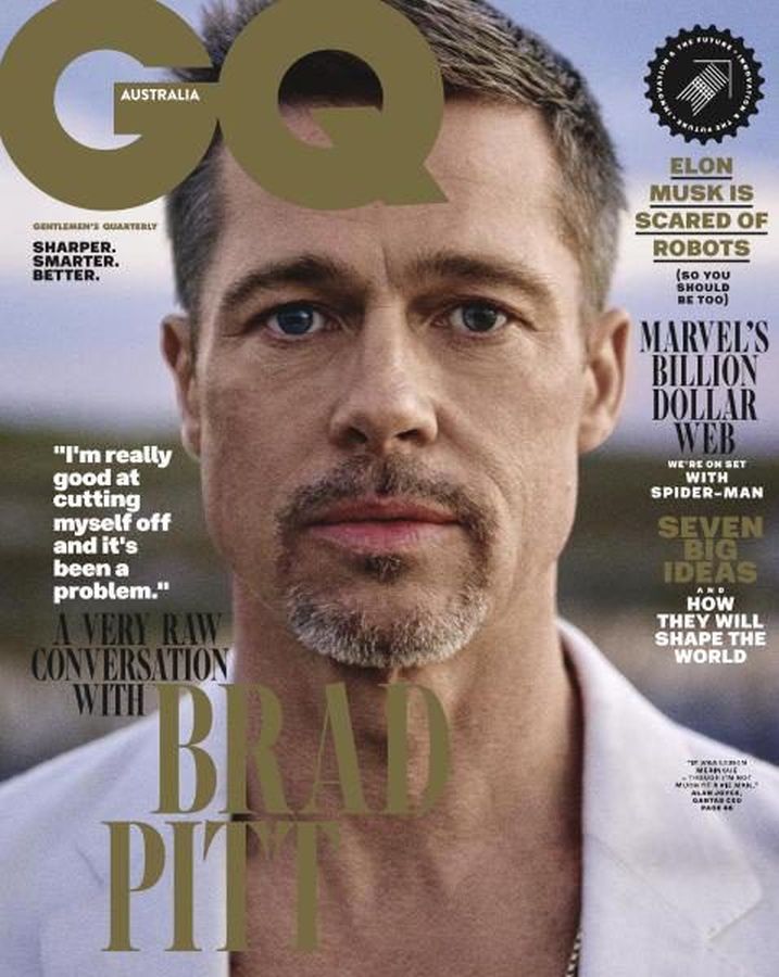 GENTLEMENS QUARTERLY AUSTRALIA magazine side cover  June/July 2017