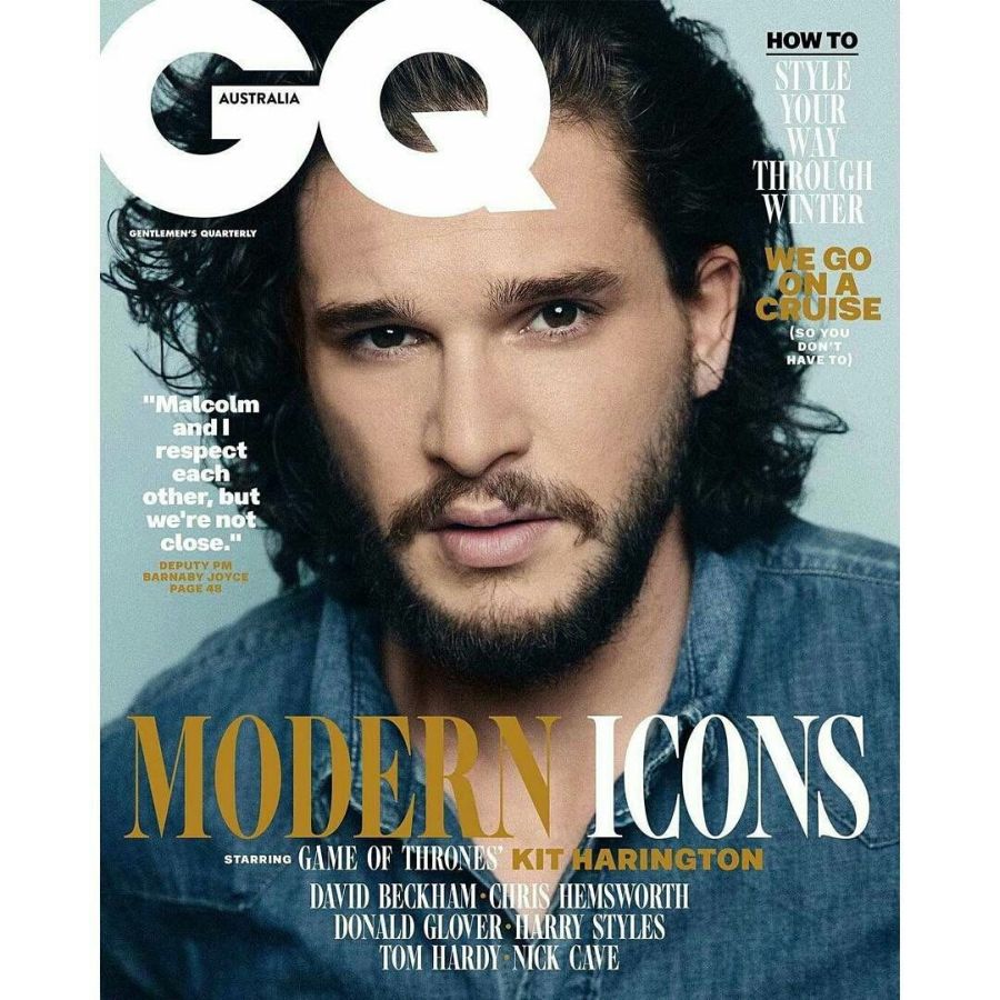 GENTLEMENS QUARTERLY AUSTRALIA magazine side cover  August 2017