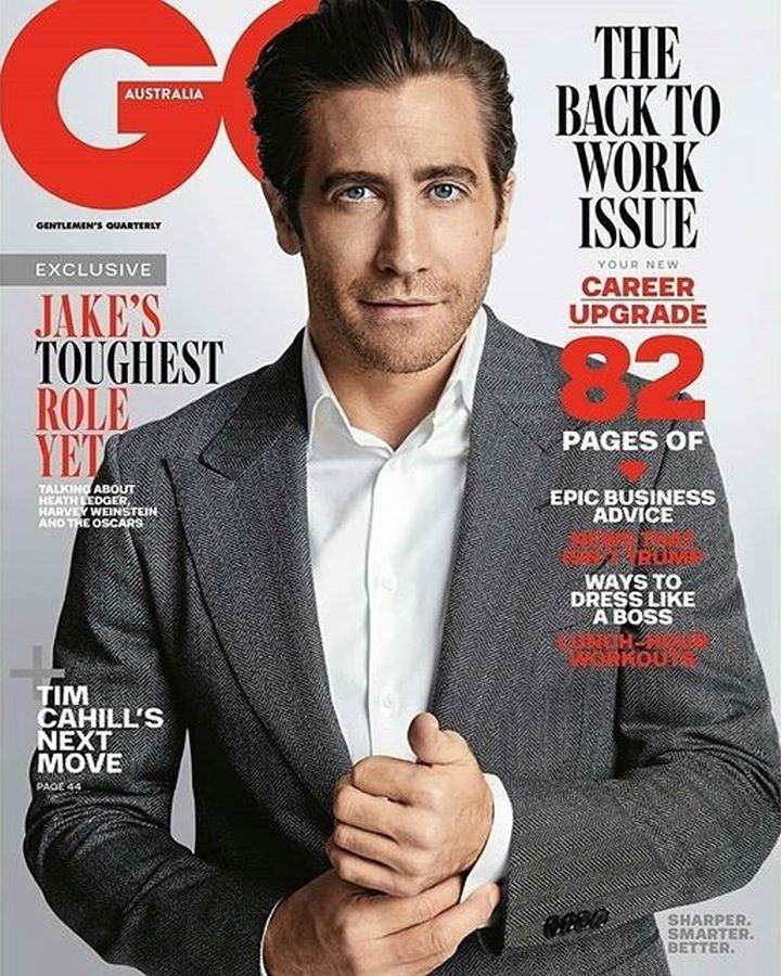 GENTLEMENS QUARTERLY AUSTRALIA magazine side cover  January/February 2018