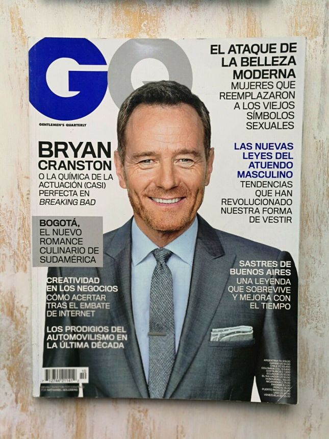 GENTLEMENS QUARTERLY COLOMBIA magazine side cover  November 2013