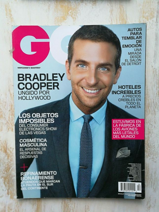 GENTLEMENS QUARTERLY COLOMBIA magazine side cover  March 2014