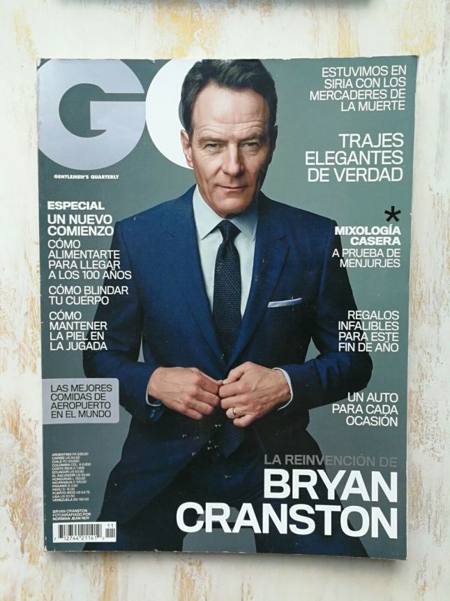 GENTLEMENS QUARTERLY COLOMBIA magazine side cover  December 2014