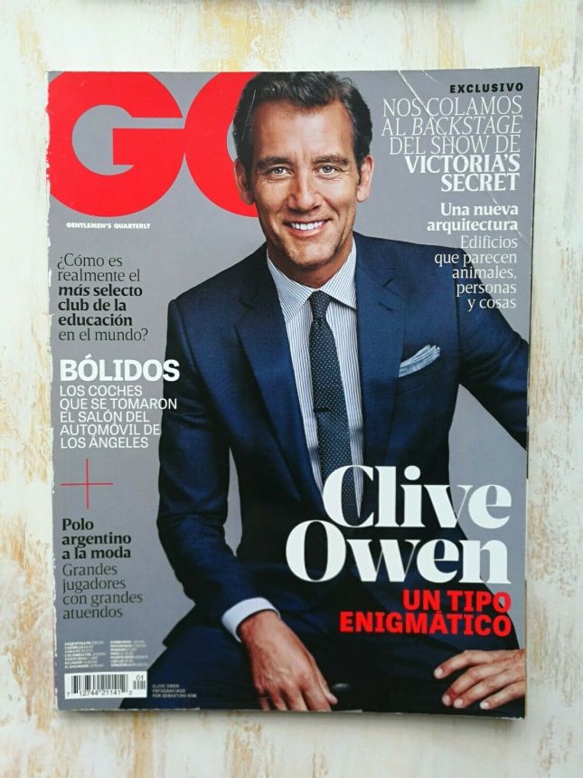 GENTLEMENS QUARTERLY COLOMBIA magazine side cover  February 2015