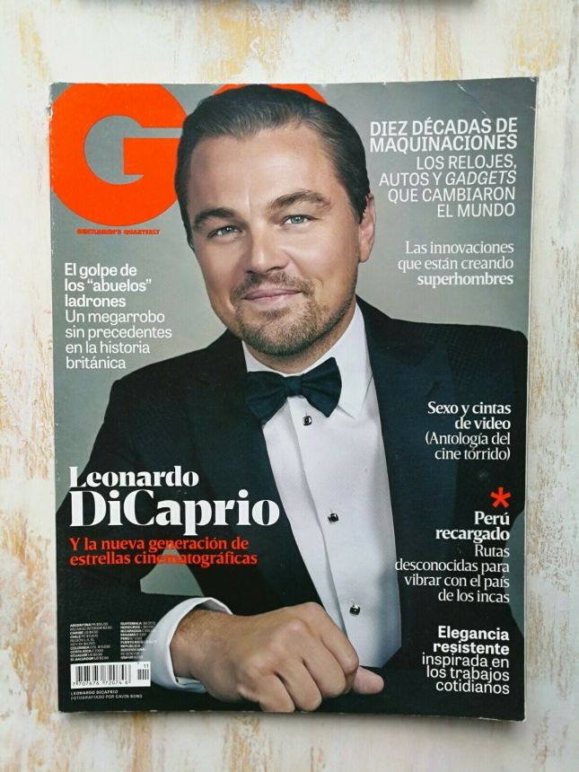 GENTLEMENS QUARTERLY COLOMBIA magazine side cover  December 2016
