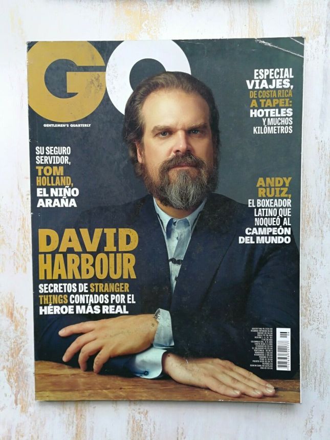 GENTLEMENS QUARTERLY COLOMBIA magazine side cover  July 2019