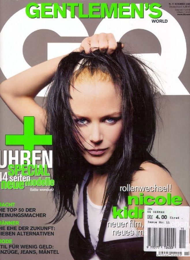 GENTLEMENS QUARTERLY GERMANY magazine side cover  November 2003