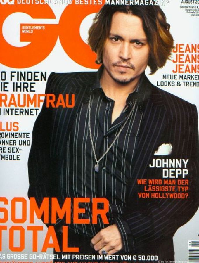 GENTLEMENS QUARTERLY GERMANY magazine side cover  August 2006