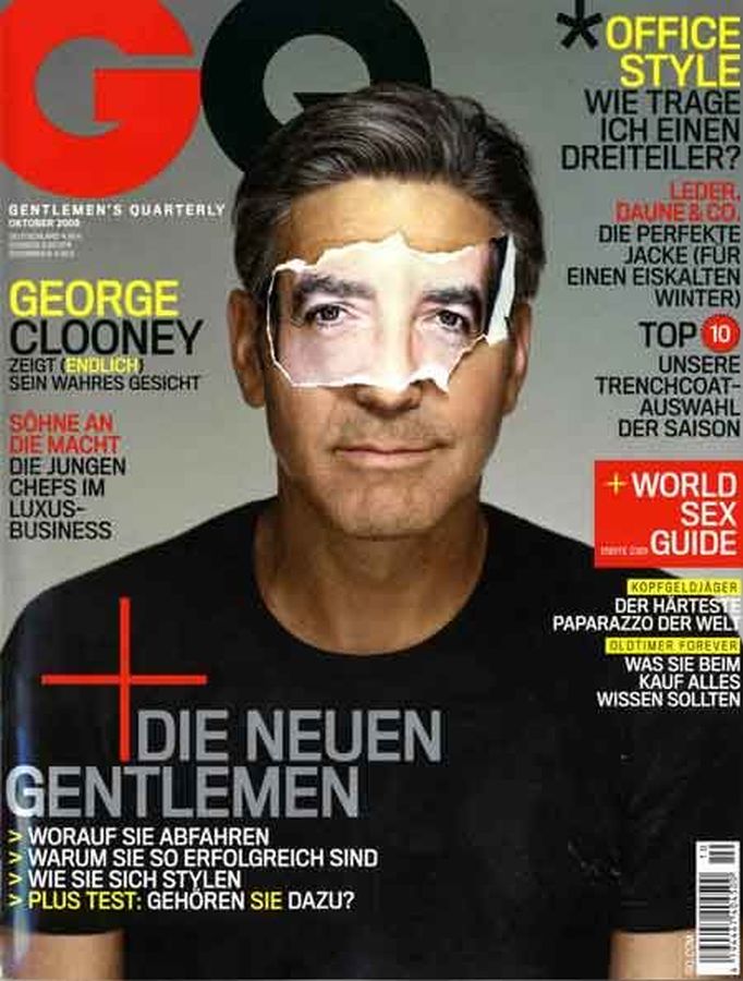 GENTLEMENS QUARTERLY GERMANY magazine side cover  October 2008