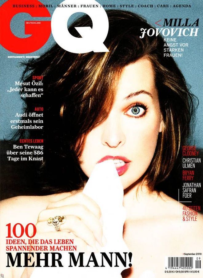 GENTLEMENS QUARTERLY GERMANY magazine side cover  September 2010