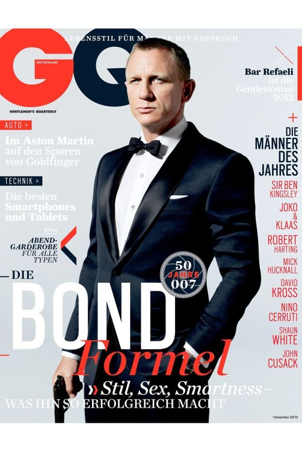 GENTLEMENS QUARTERLY GERMANY magazine side cover  December 2012
