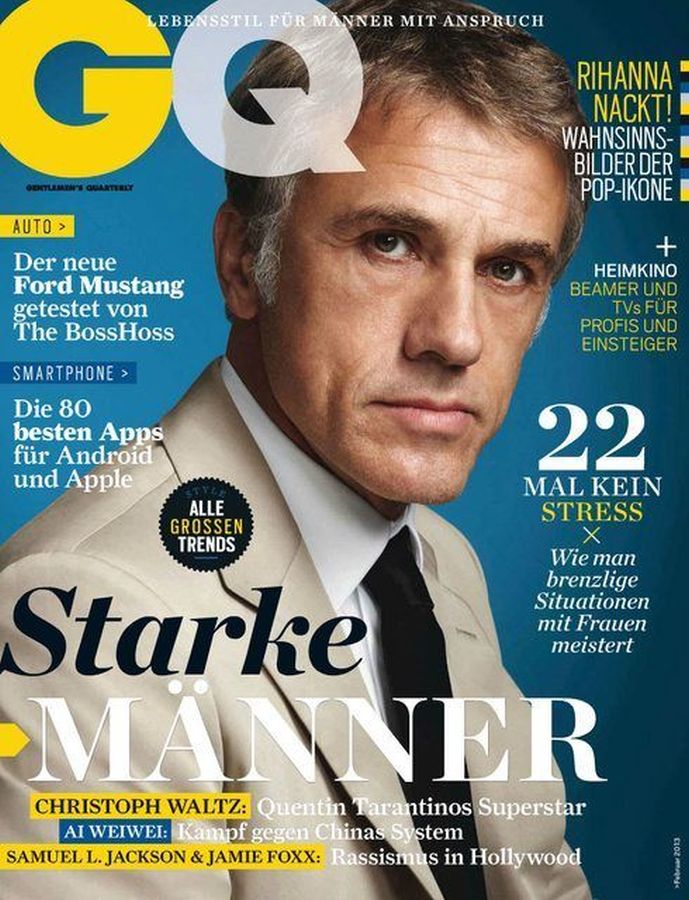 GENTLEMENS QUARTERLY GERMANY magazine side cover  February 2013