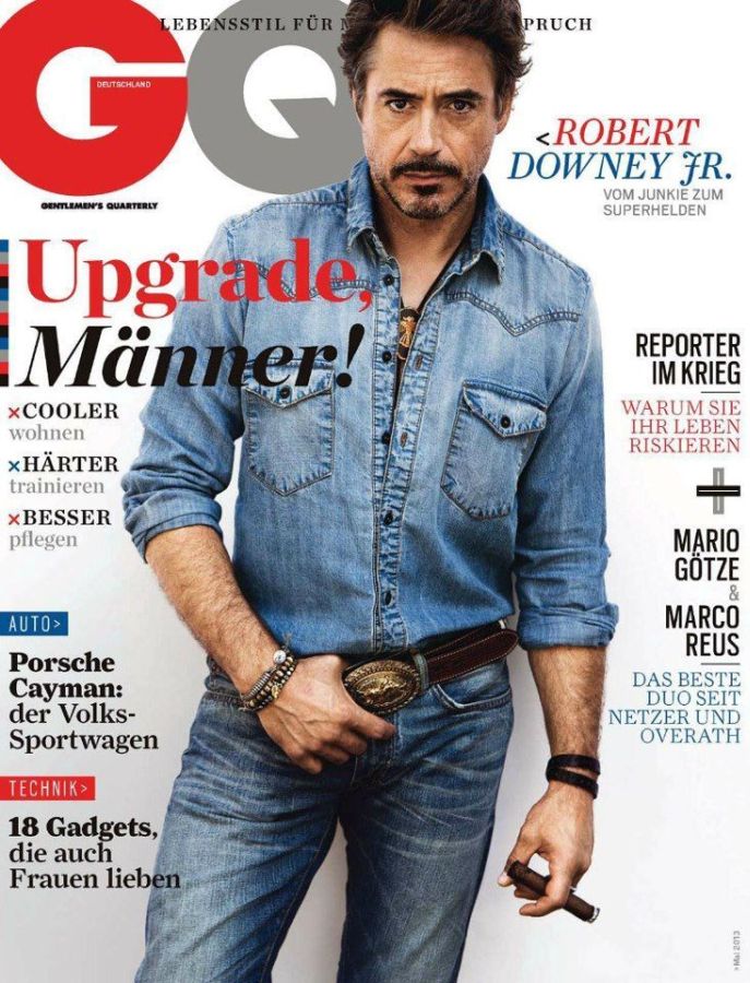 GENTLEMENS QUARTERLY GERMANY magazine side cover  May 2013