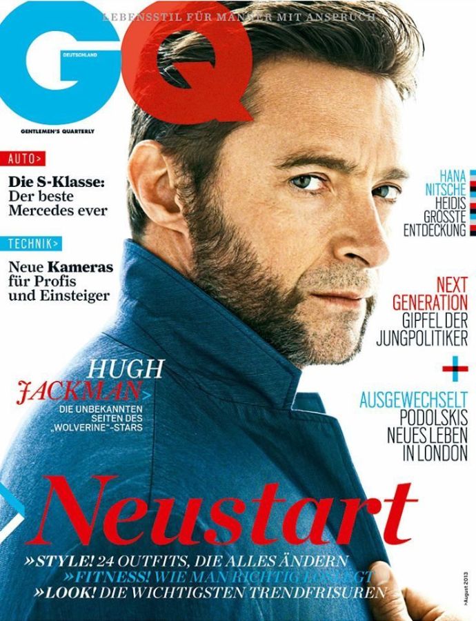 GENTLEMENS QUARTERLY GERMANY magazine side cover  August 2013
