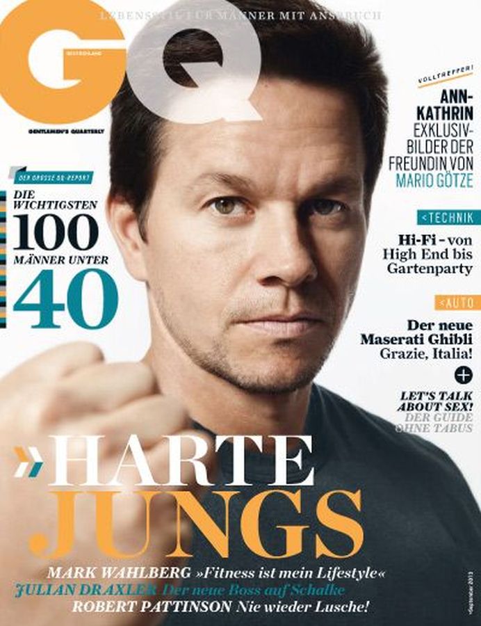 GENTLEMENS QUARTERLY GERMANY magazine side cover  September 2013