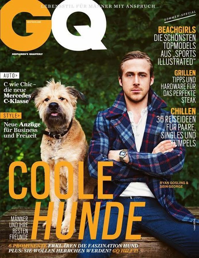 GENTLEMENS QUARTERLY GERMANY magazine side cover  June 2014