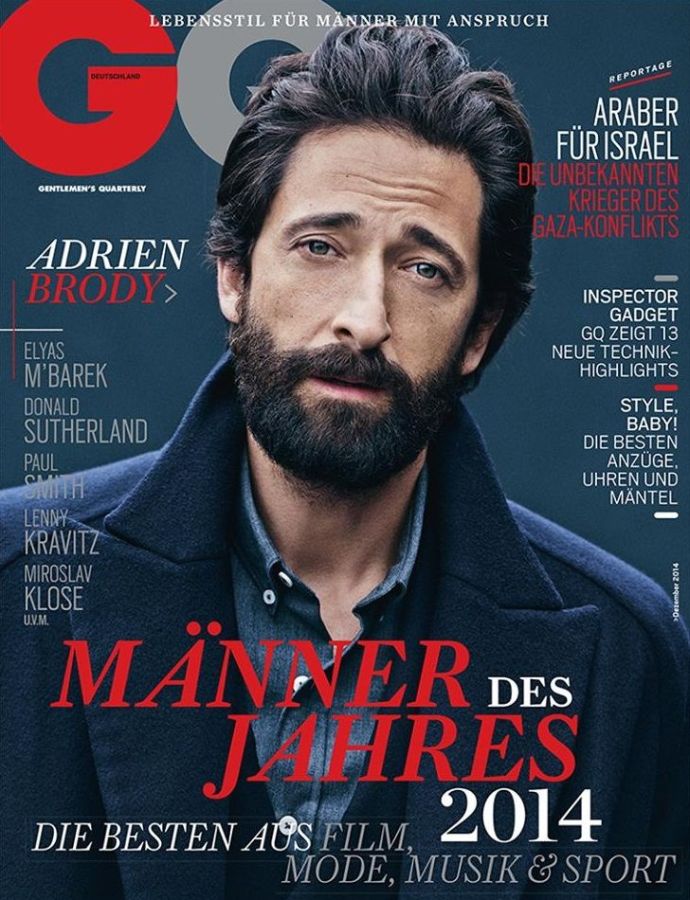GENTLEMENS QUARTERLY GERMANY magazine side cover  December 2014