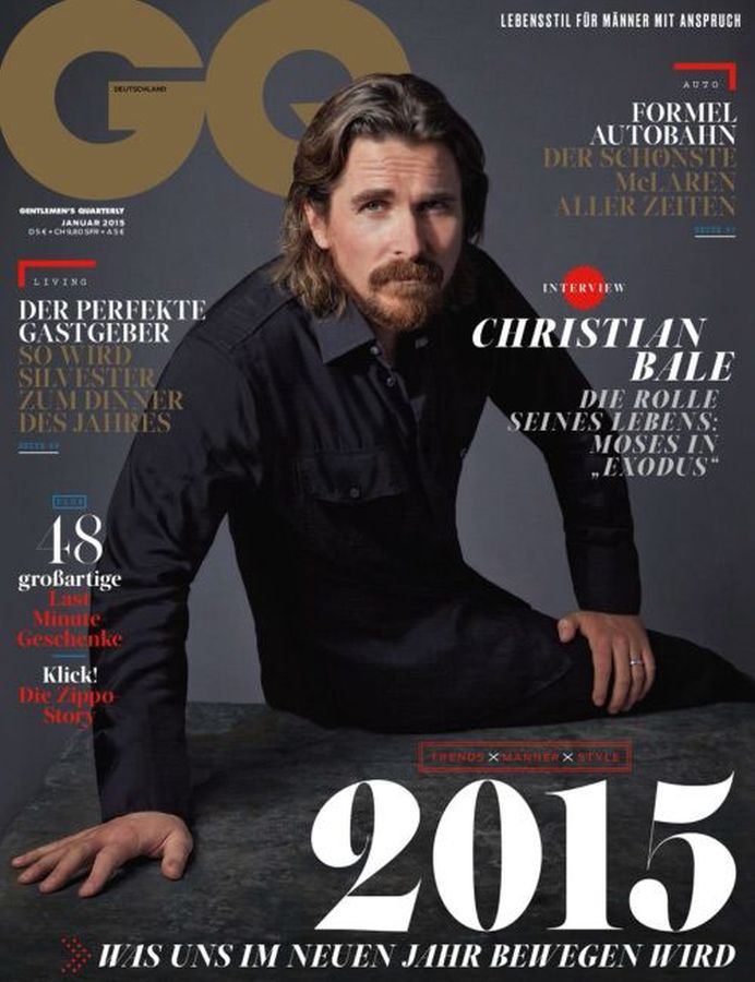 GENTLEMENS QUARTERLY GERMANY magazine side cover  January 2015