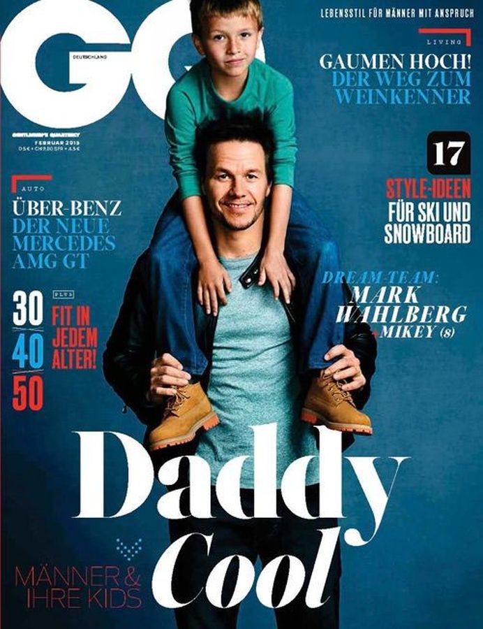 GENTLEMENS QUARTERLY GERMANY magazine side cover  February 2015