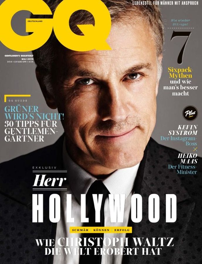 GENTLEMENS QUARTERLY GERMANY magazine side cover  May 2015
