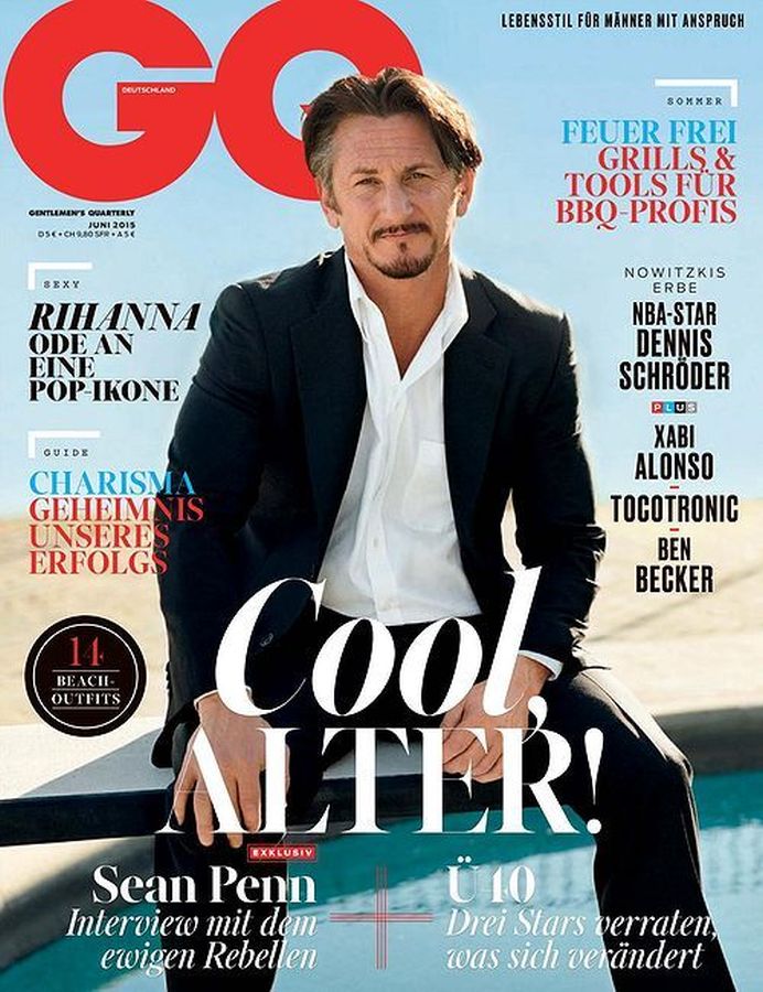 GENTLEMENS QUARTERLY GERMANY magazine side cover  June 2015