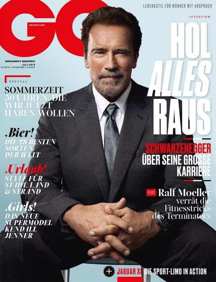 GENTLEMENS QUARTERLY GERMANY magazine side cover  July 2015