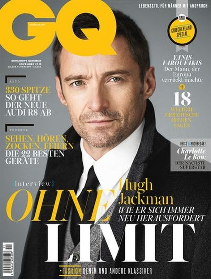 GENTLEMENS QUARTERLY GERMANY magazine side cover  November 2015