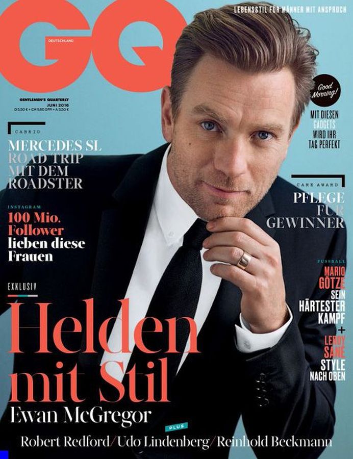 GENTLEMENS QUARTERLY GERMANY magazine side cover  June 2016