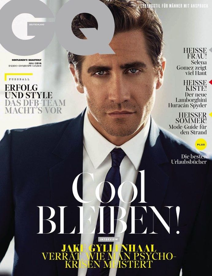 GENTLEMENS QUARTERLY GERMANY magazine side cover  July 2016