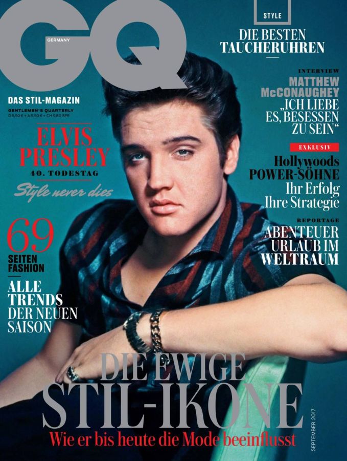 GENTLEMENS QUARTERLY GERMANY magazine side cover  September 2017