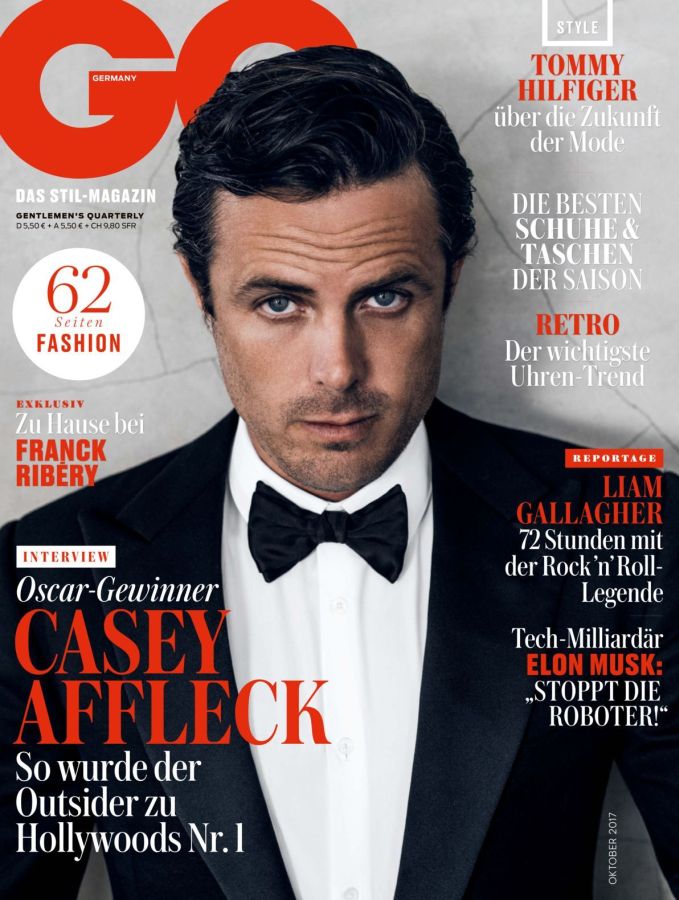 GENTLEMENS QUARTERLY GERMANY magazine side cover  October 2017