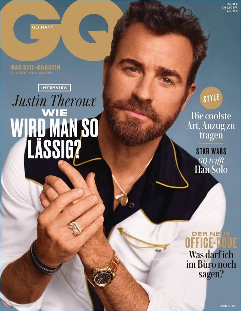 GENTLEMENS QUARTERLY GERMANY magazine side cover  June 2018