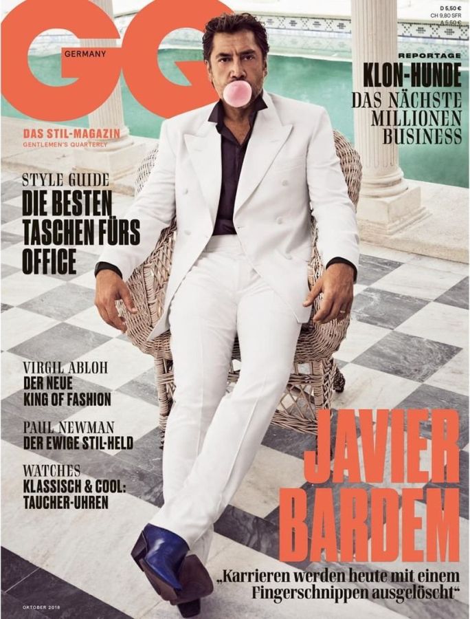 GENTLEMENS QUARTERLY GERMANY magazine side cover  October 2018