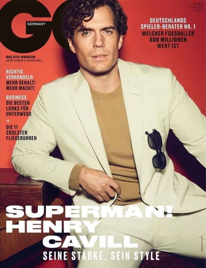 GENTLEMENS QUARTERLY GERMANY magazine side cover  February 2019