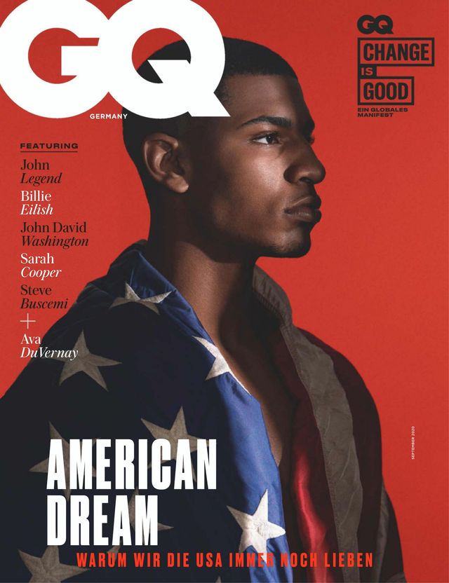 GENTLEMENS QUARTERLY GERMANY magazine side cover  September 2020