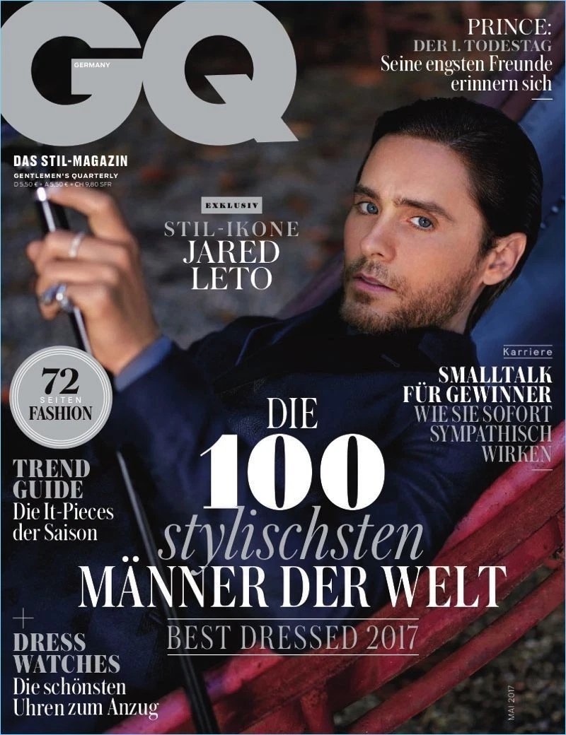 GENTLEMENS QUARTERLY GERMANY magazine side cover  May 2017