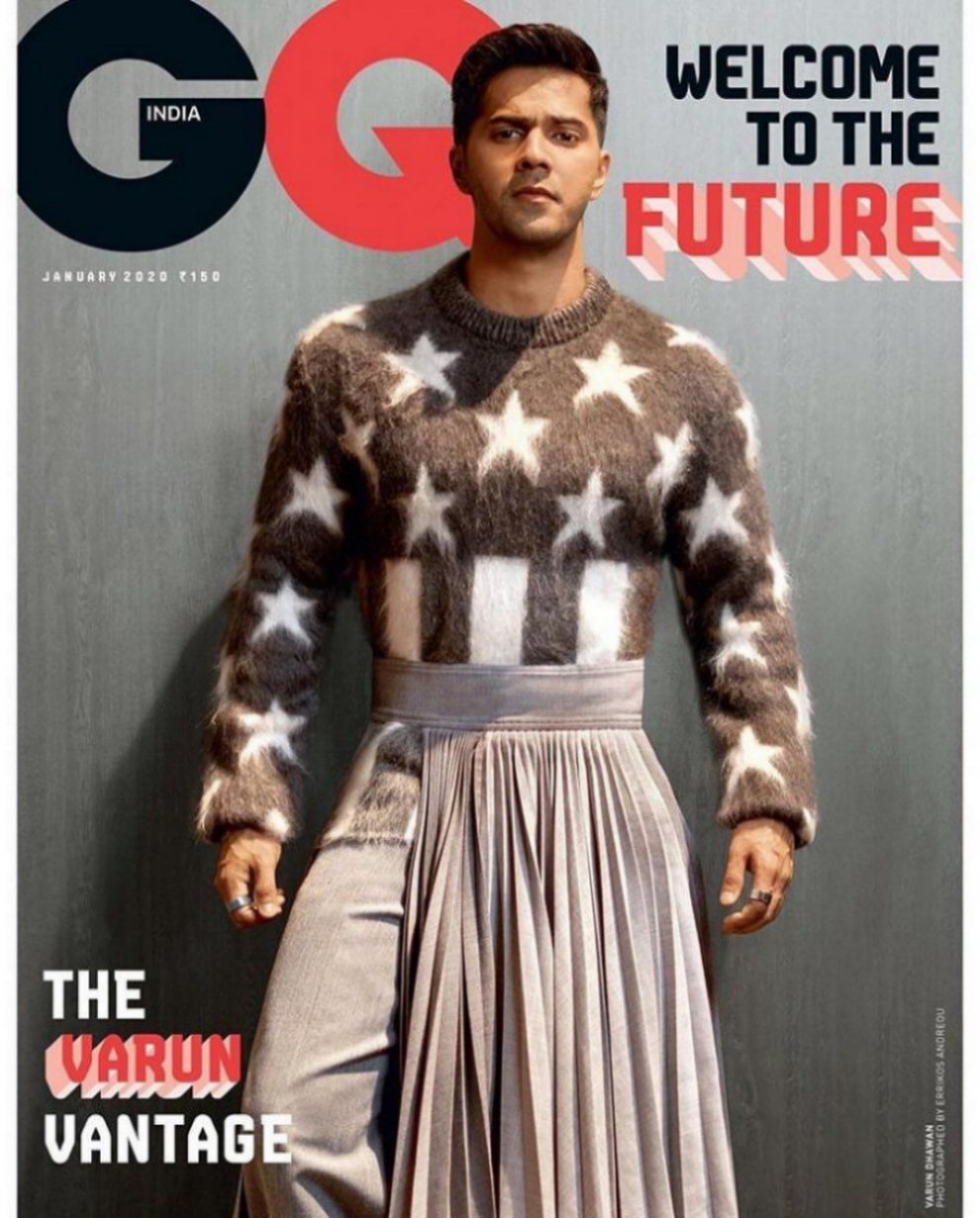 GENTLEMENS QUARTERLY INDIA magazine side cover  January 2020