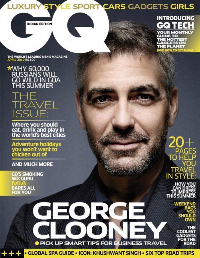 GENTLEMENS QUARTERLY INDIA magazine side cover  April 2010