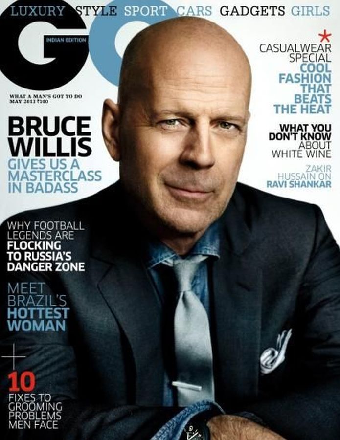 GENTLEMENS QUARTERLY INDIA magazine side cover  May 2013