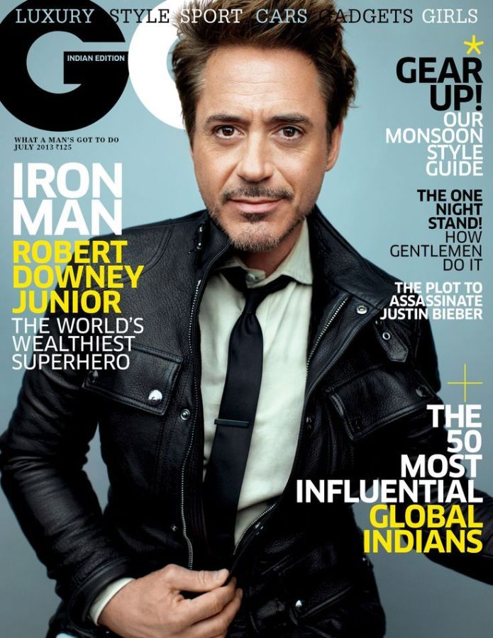 GENTLEMENS QUARTERLY INDIA magazine side cover  July 2013