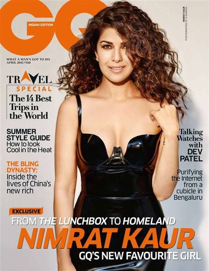 GENTLEMENS QUARTERLY INDIA magazine side cover  April 2015
