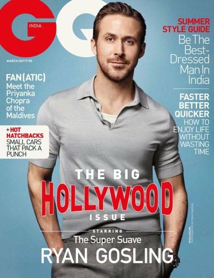 GENTLEMENS QUARTERLY INDIA magazine side cover  March 2017