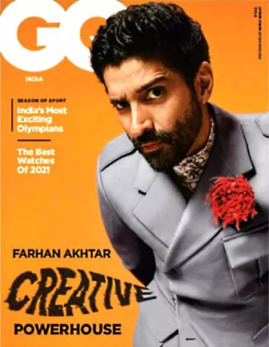GENTLEMENS QUARTERLY INDIA magazine side cover  July/August 2021