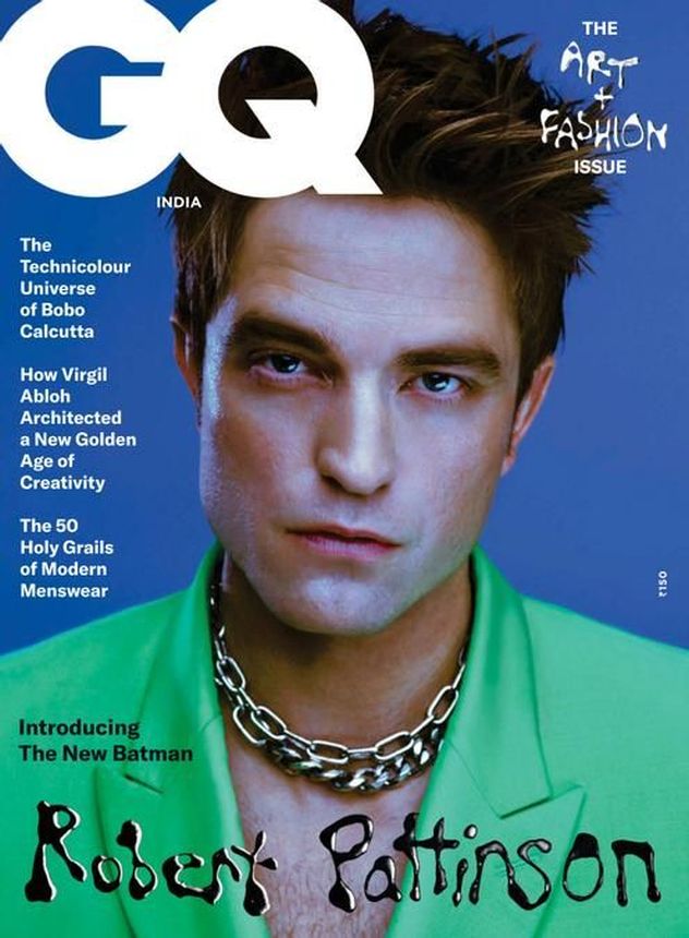 GENTLEMENS QUARTERLY INDIA magazine side cover  March 2022