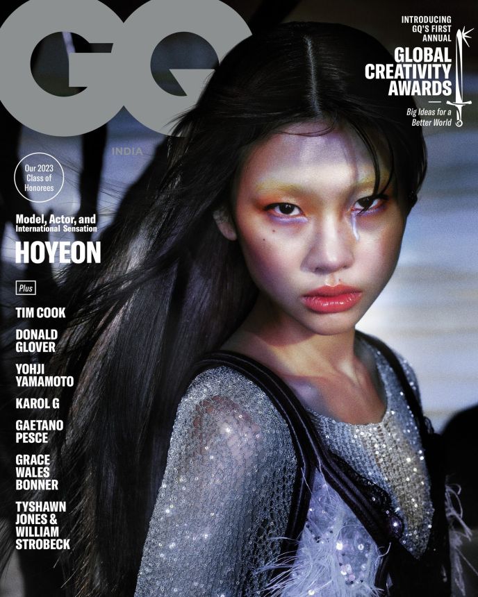 GENTLEMENS QUARTERLY INDIA magazine side cover  April 2023